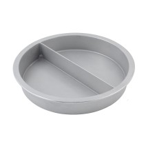 Bon Chef 5074P Round Divided Food Pan, Pewter Glo 8 Qt..