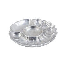 Bon Chef 5080P Seafood and Artichoke Plate, Pewter Glo 8 3/4&quot; Dia., Set of 6