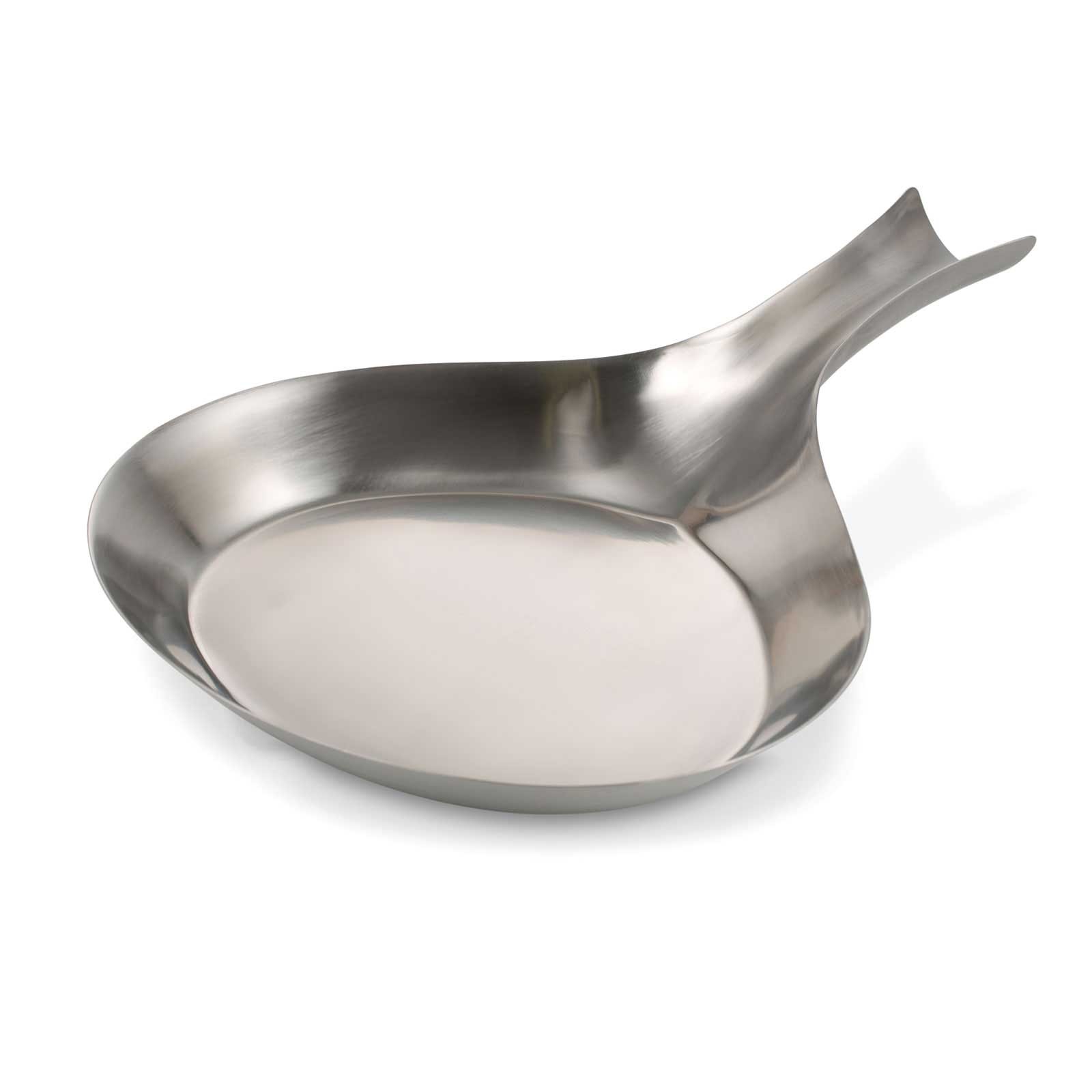 Bon Chef 5111 Stainless Steel Serving Skillet with Brush Finish, 8" Dia.