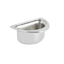 Bon Chef 5202 Plain Design Half-Size Oval Food Pan, 1 3/4 Qt.