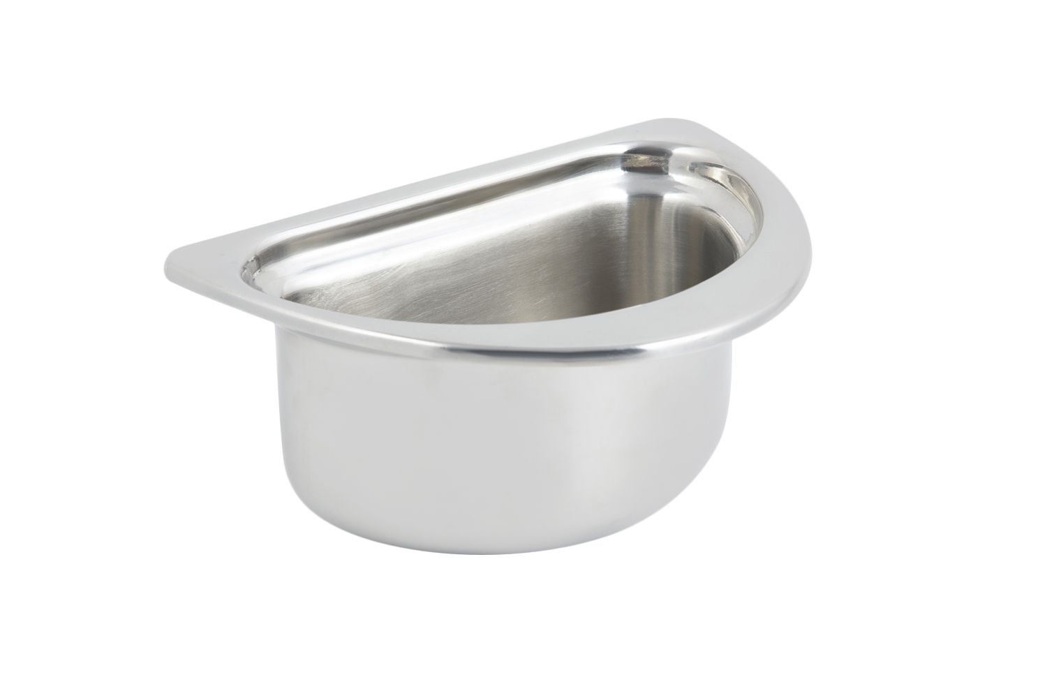 Bon Chef 5202 Plain Design Half-Size Oval Food Pan, 1 3/4 Qt.