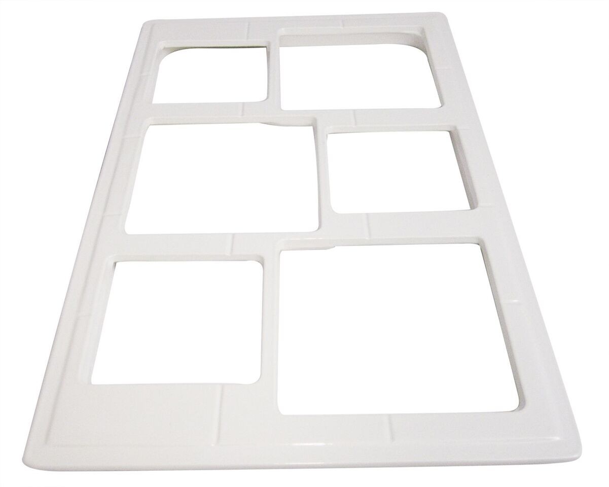 Bon Chef 52031P EZ Fit Custom Cut Tile for (3) 9502 and (3) 9503, Pewter Glo 12 3/4" x 20 13/16"