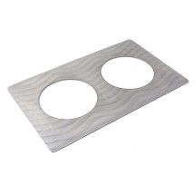 Bon Chef 52105262300 EZ Fit Stainless Steel Full Size Tile Inset with Swirls for (2) 62300NC, 12 3/4&quot; x 20 13/16&quot;