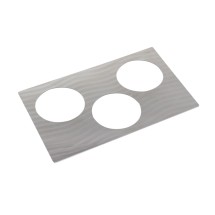 Bon Chef 52105362299 EZ Fit Stainless Steel Full Size Tile Inset with Swirls for (3) 62299NC, 12 3/4&quot; x 20 13/16&quot;
