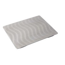Bon Chef 52106 EZ Fit Stainless Steel Half Size Tile with Swirls, 12 3/4&quot; x 10 3/8&quot;
