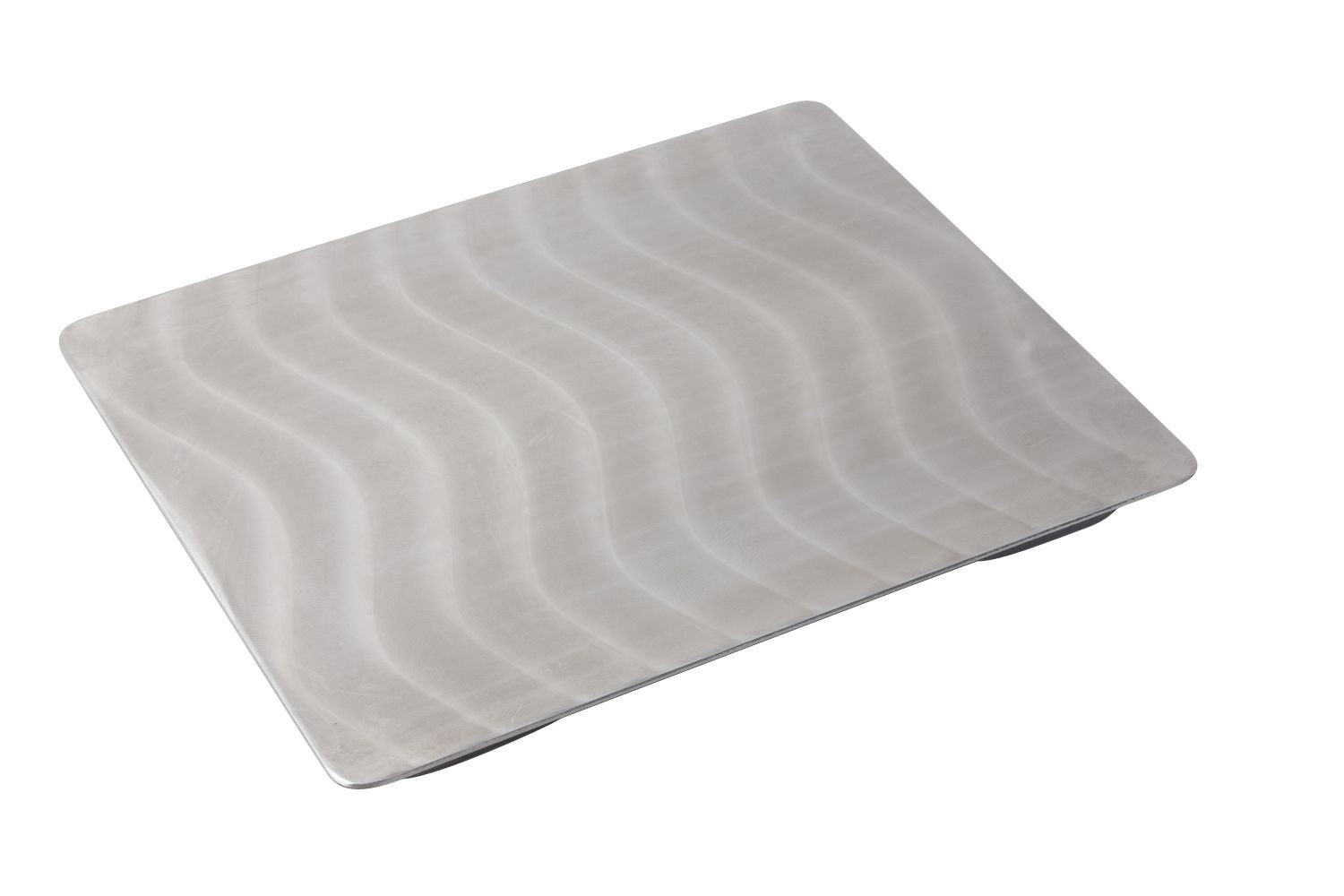 Bon Chef 52106 EZ Fit Stainless Steel Half Size Tile with Swirls, 12 3/4" x 10 3/8"