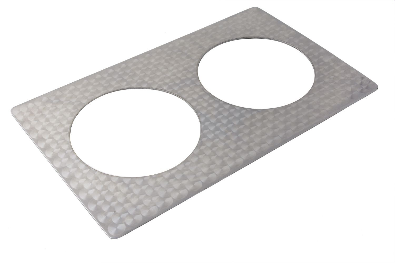 Bon Chef 52109262301 EZ Fit Stainless Steel Full Size Tile Inset with Circles for (2) 62301NC, 12 3/4" x 20 13/16"
