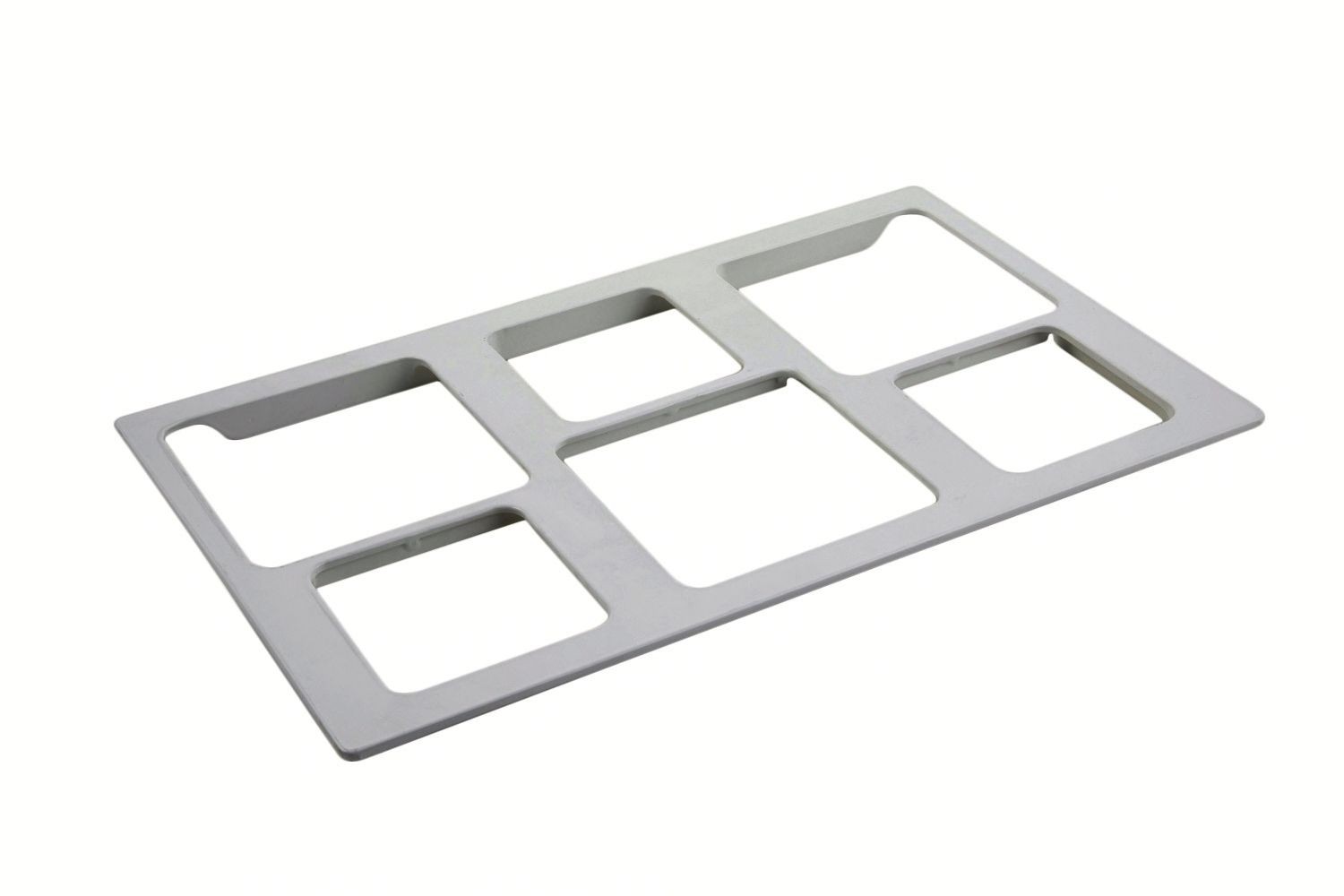 Bon Chef 52149P EZ Fit Custom Cut Tile for (3) 9502 and (3) 9503, Pewter Glo 12 3/4" x 20 13/16"