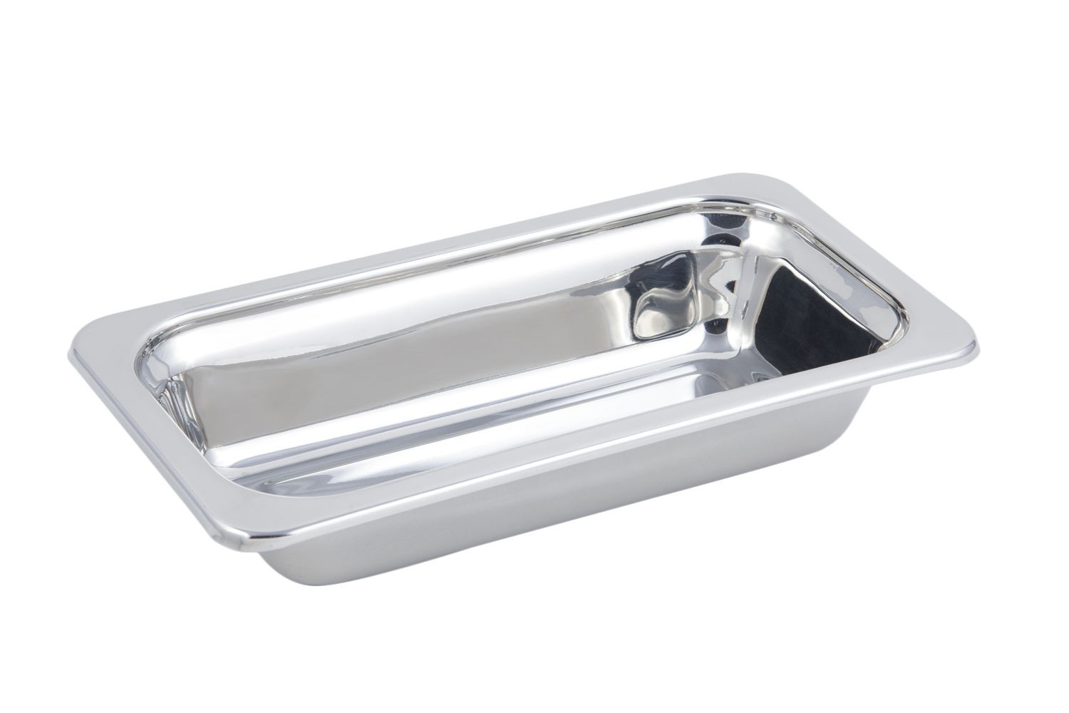 Bon Chef 5215 Plain Design 1/3 Size Food Pan, 1 Qt.