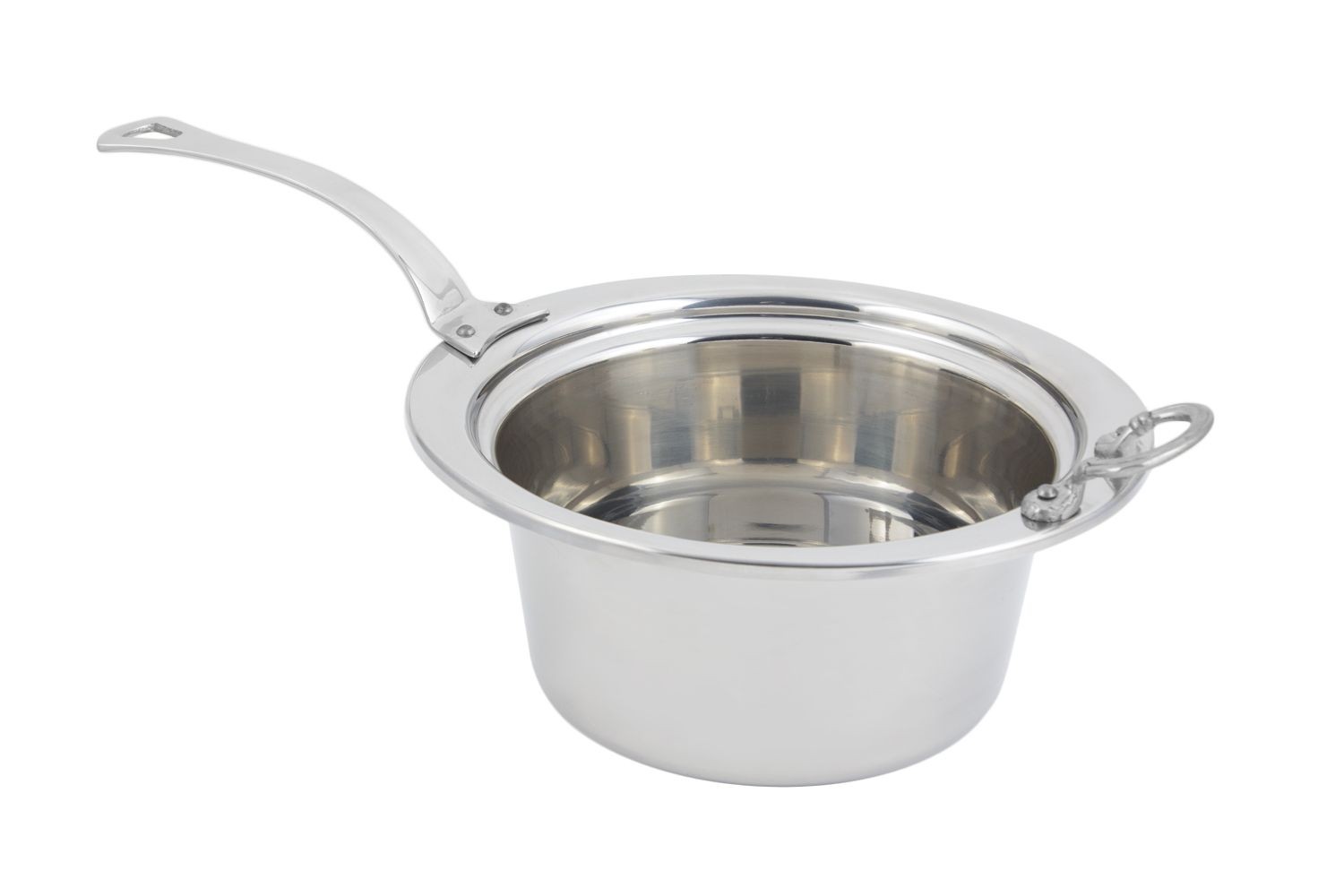 Bon Chef 5260HLSS Plain Design Casserole Dish with Long Stainless Steel Handle, 5 Qt.
