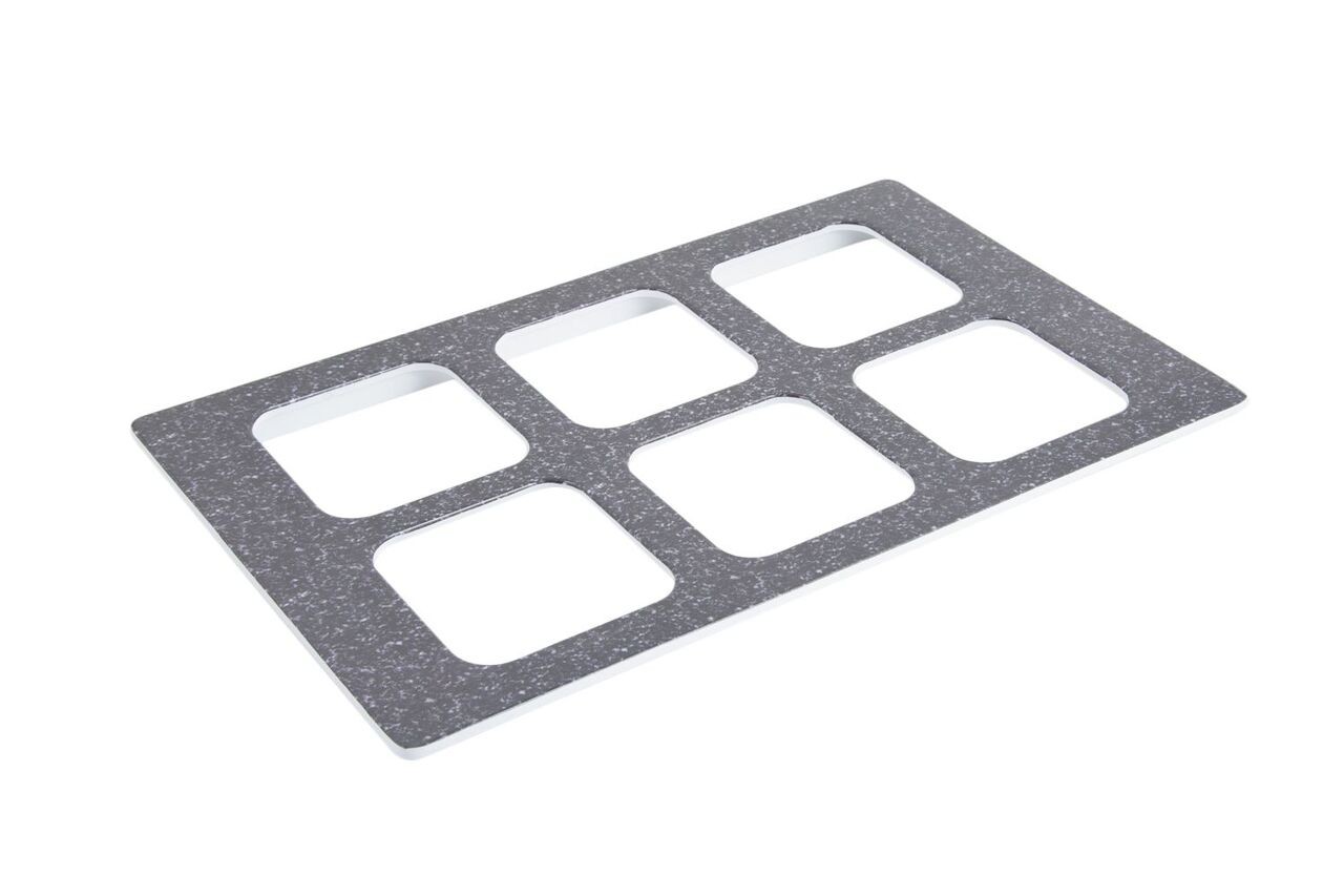 Bon Chef 53010 Solid Melamine Dynasty Tile for (6) 53305 or 53306, 20 13/16" x 12 3/4", Set of 3