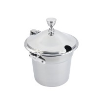 Bon Chef 5311WHCHRSS Bolero Design Soup Tureen with Hinged Cover and Round Handles, 7 Qt. 1 Pt.