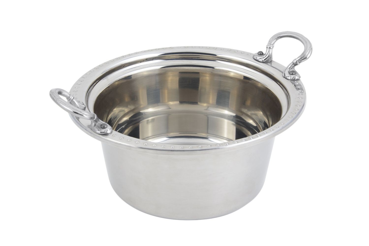 Bon Chef 5360HRSS Bolero Design Casserole Dish with Round Handles, 5 Qt.