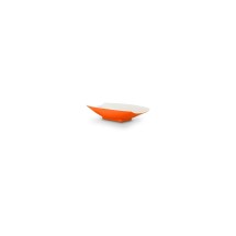Bon Chef 53700-2ToneOrange Melamine Curves Bowl, Orange Outside/White Inside 4 oz.