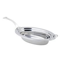 Bon Chef 5399HLSS Bolero Design Oval Pan with Long Handle, 6 Qt.