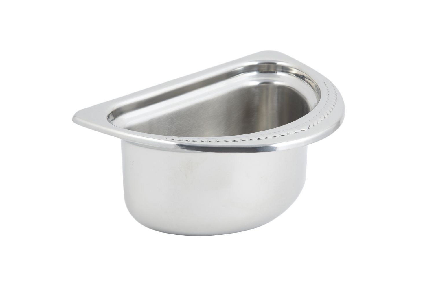 Bon Chef 5402 Laurel Design Half Size Oval Food Pan, 1 3/4 Qt.