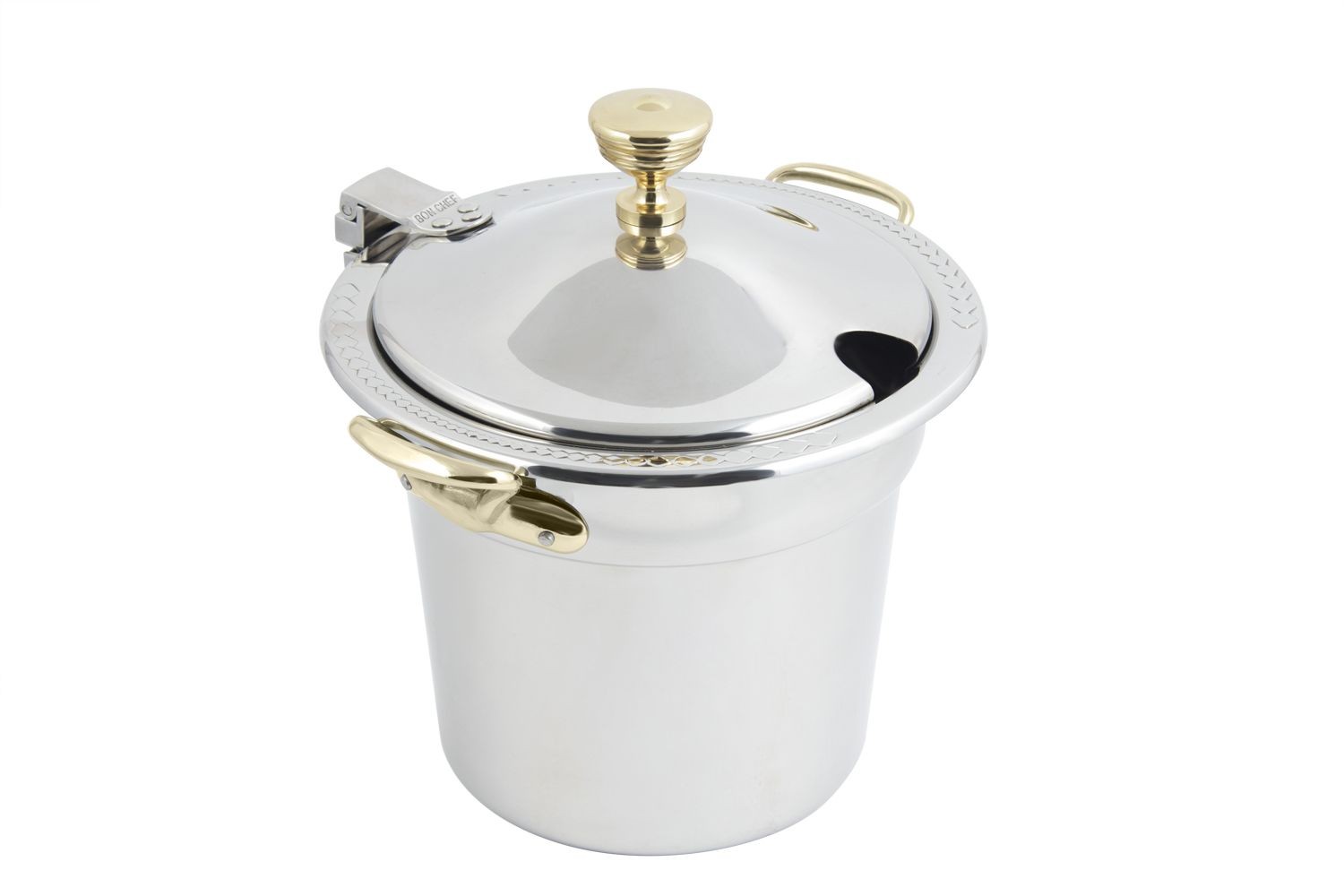 Bon Chef 5411WHCHR Laurel Design Soup Tureen with Hinged Cover and