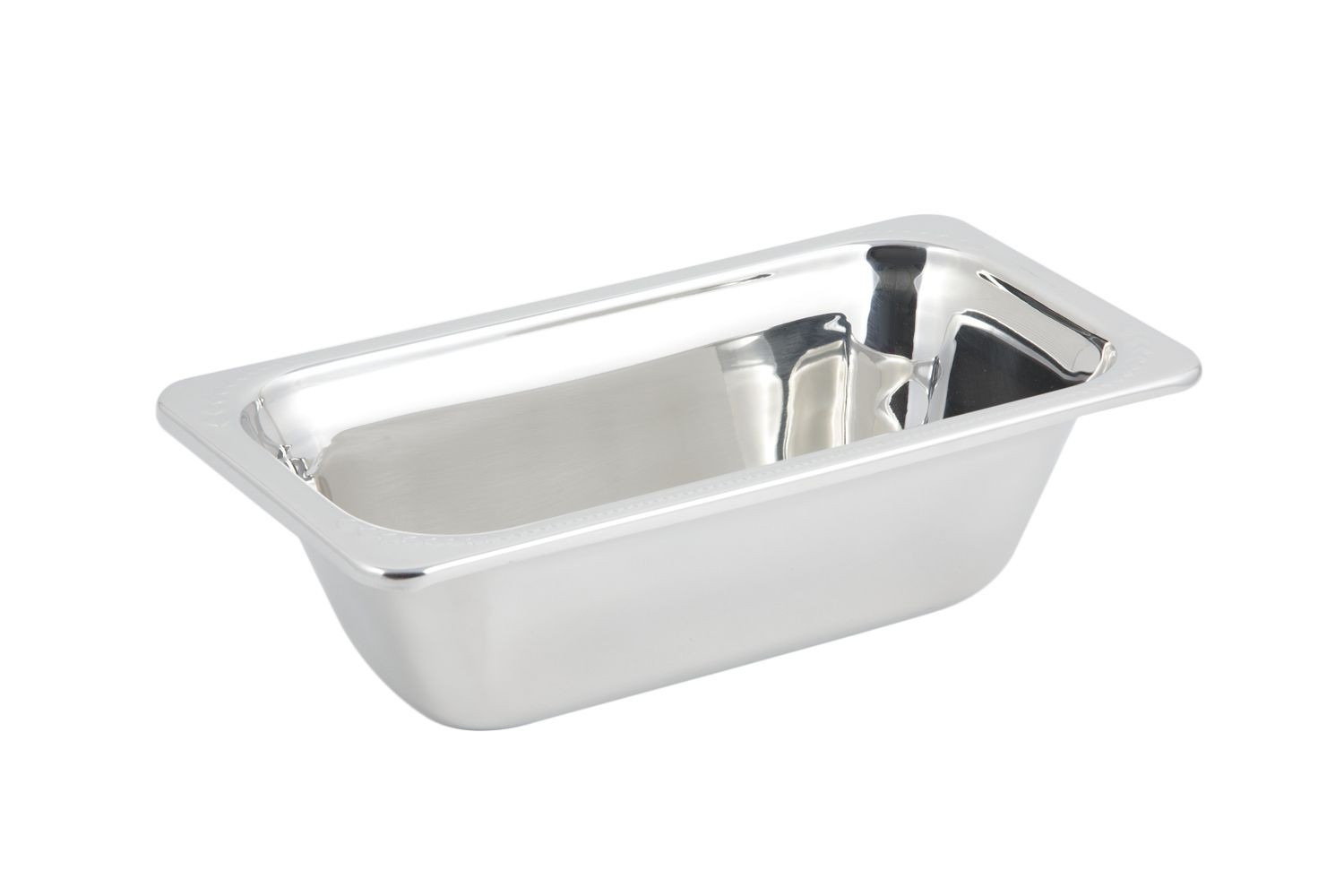 Bon Chef 5413 Laurel Design 1/3 Size Food Pan, 2 Qt.