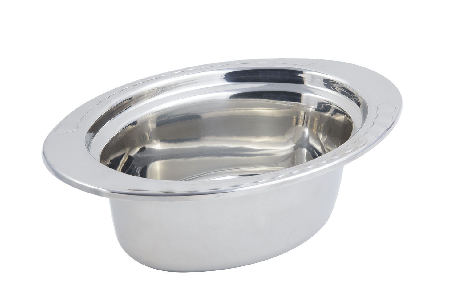 Bon Chef 5603 Arches Design Oval Food Pan, 3 3/4 Qt. - LionsDeal