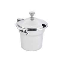 Bon Chef 5611WHCHRSS Arches Design Soup Tureen with Hinged Cover and Round Handles, 7 Qt. 1 Pt.
