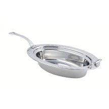Bon Chef 5699HLSS Arches Design Oval Pan with Long Handle, 6 Qt.