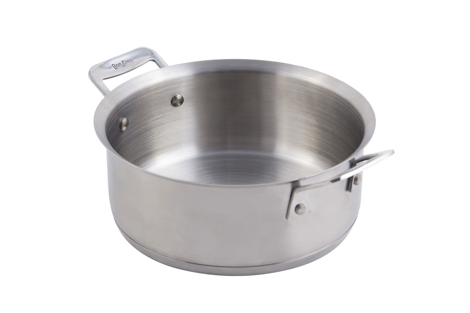 Bon Chef 60000 Cucina Stainless Steel Casserole Dish with Lid, 3 Qt.