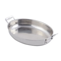 Bon Chef 60002 Cucina Stainless Steel Oval Au Gratin, 2 1/2 Qt.