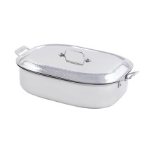 Bon Chef 60004HF Cucina French Oven with Lid, Hammered Finish, 7 Qt.