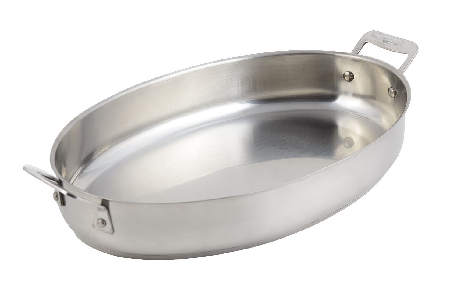 Bon Chef 60018 Cucina Stainless Steel Oval Au Gratin, 4 Qt.