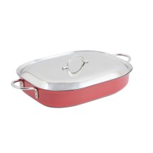 Bon Chef 60023CFCLD Country French Stainless Steel Oblong Pan, 7 Qt.