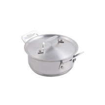 Bon Chef 60025 Cucina Stainless Steel Pan with Lid, 40 oz.