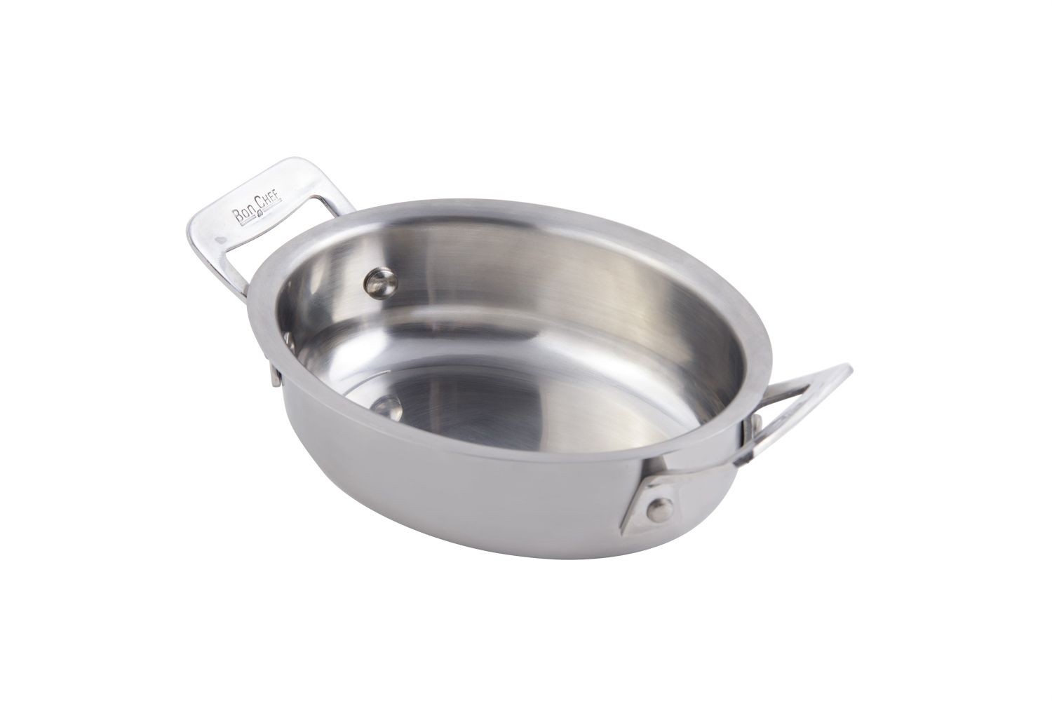 Bon Chef 60028 Cucina Stainless Steel Oval Dish, 24 oz.