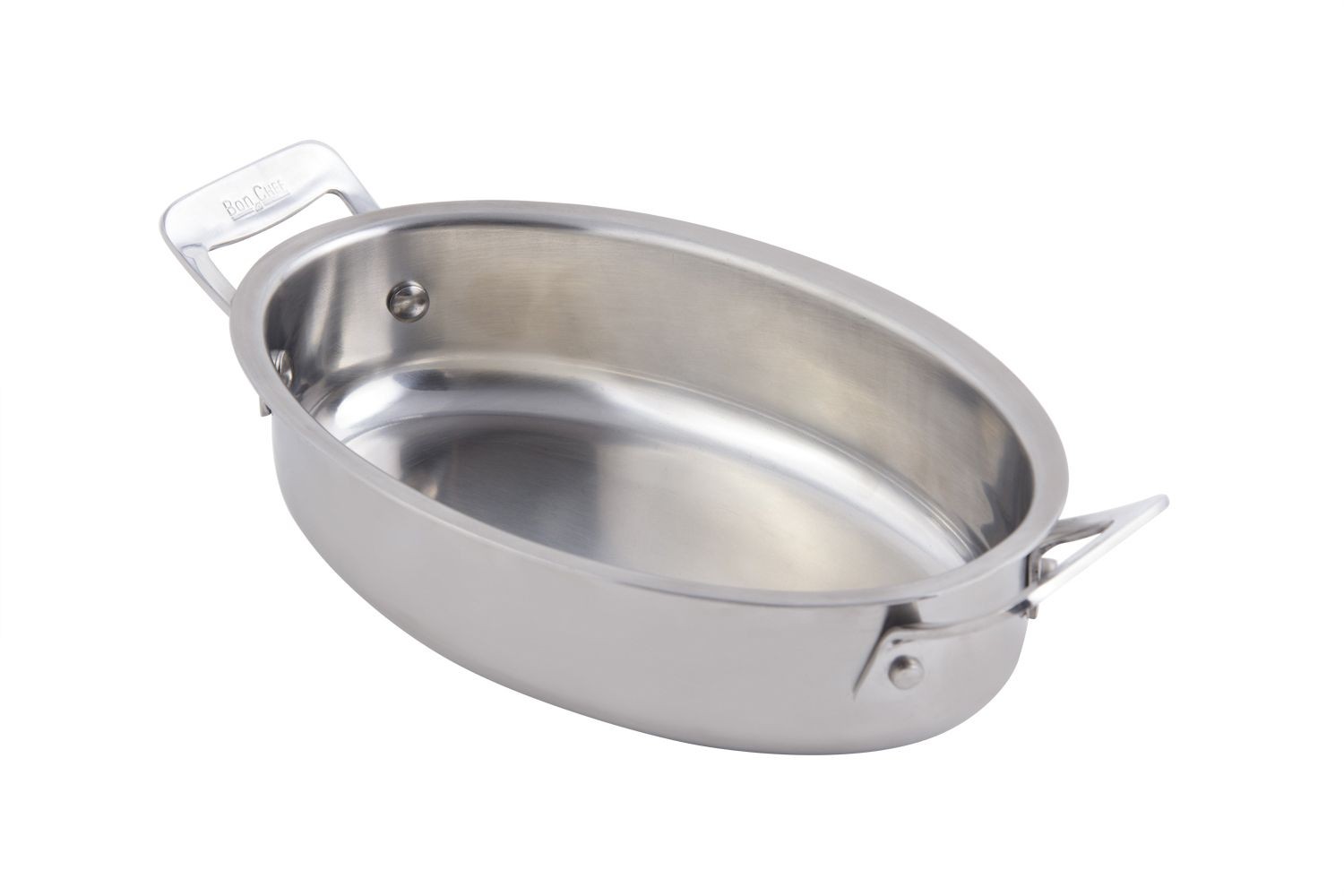 Bon Chef 60029 Cucina Stainless Steel Oval Dish, 36 oz.