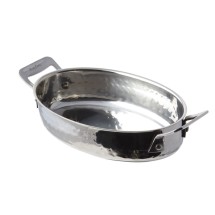 Bon Chef 60029HF Cucina Stainless Steel Oval Dish, Hammered Finish, 36 oz.