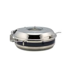 Bon Chef 60030HFSHL Cucina Stainless Steel Pot with Slow Down Hinged Glass Lid, Hammered Finish, 6 Qt.
