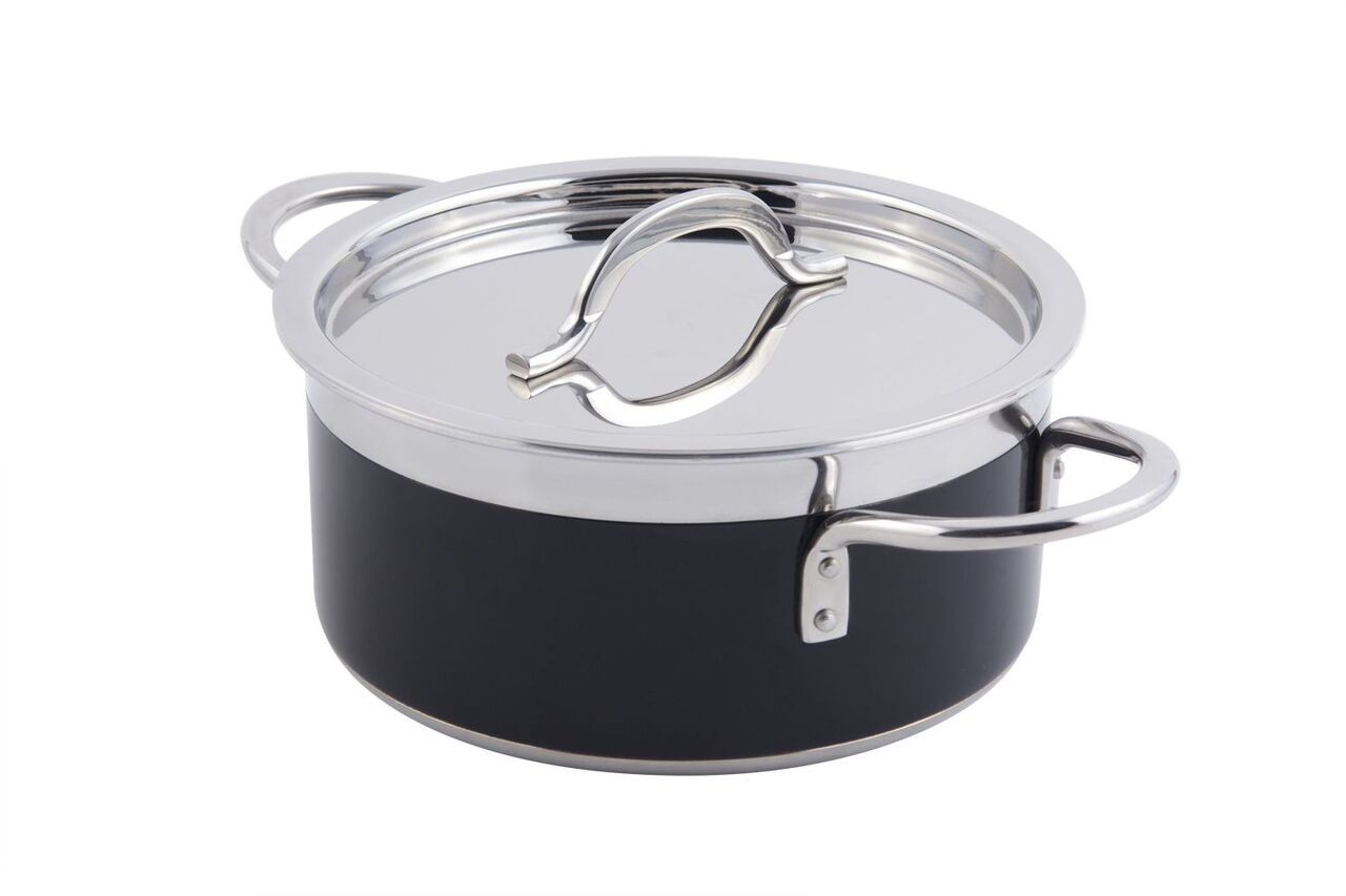 Bon Chef 60300ColorHL Classic Country French Collection Pot with Hinged Lid 2 Qt. 9 oz.
