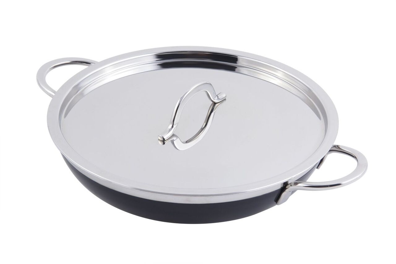 Bon Chef 60306 Classic Country French Collection Saute Pan/Skillet with Cover, 3 Qt. 4 oz.