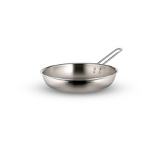 Bon Chef 60308-2ToneSS Country French Two Tone Stainless Steel Saute Pan with Long Handle, 2 Qt. 12 oz.