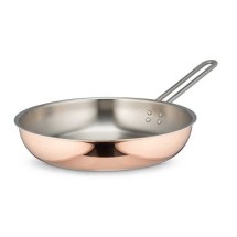 Bon Chef 60308-Copper Country French Copper Saute Pan with Long Handle, 2 Qt. 12 oz.