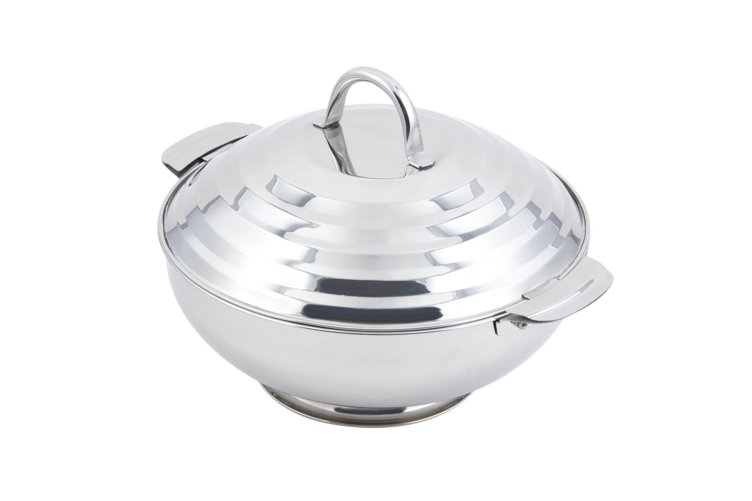 Bon Chef 61211 Round Stainless Steel Server, 16" Dia.