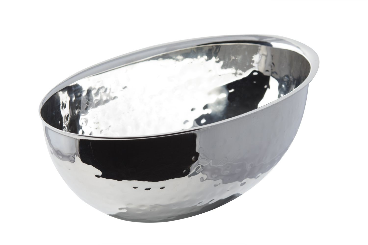 Bon Chef 61213 Stainless Steel Nut Bowl with Hammered Finish, 16 oz.