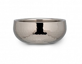 Bon Chef 61221 Double Walled Bowl with Hammered Finish, 1 Qt. 10 oz.