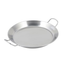 Bon Chef 61249 Stainless Steel Paella Tray with Induction Bottom, 14 4/5&quot; Dia.