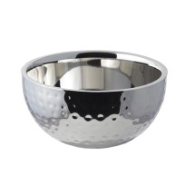 Bon Chef 61259 Double Walled Bowl with Hammered Finish, 2 Qt. 8 oz.