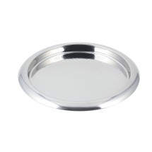 Bon Chef 61277  Stainless Steel Round Hammered Tray, 13 1/4&quot; Dia.