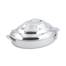 Bon Chef 61279 Stainless Steel Double Wall Oval Insulated Server with Locking Lid, 23 1/4&quot; x 15 1/4&quot; x 10&quot;