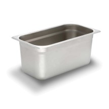 Bon Chef 61292 Stainless Steel 1/3 Size Rectangular Food Pan for Hot Dog Hawker