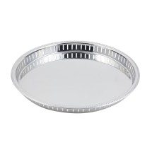 Bon Chef 61341 Stainless Steel Bar Tray with Bead Rim, 15&quot; Dia.