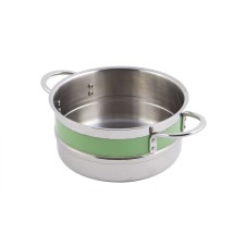 Bon Chef 62301NC Classic Country French Single Wall 1/2 Color Pot with Riveted Handles, 3 Qt. 9 oz., Set of 4