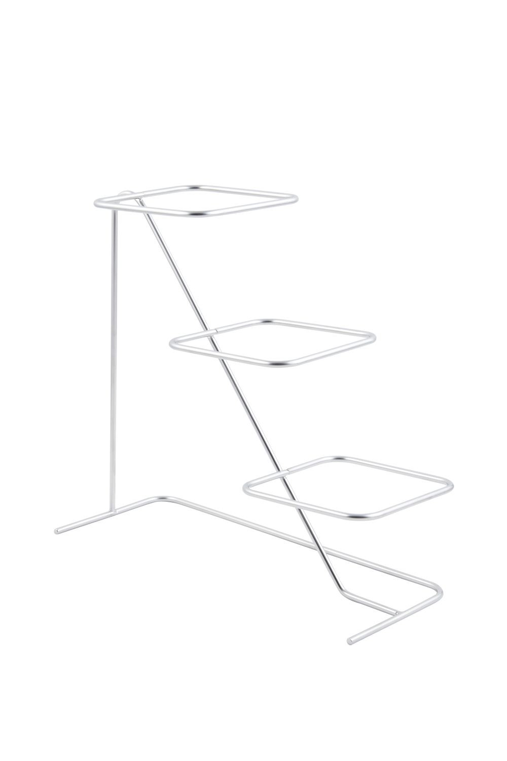 Bon Chef 7011HSS High Side Stainless Steel Condiment Stand for (3) 9110, 15 1/6" x 14 5/8"